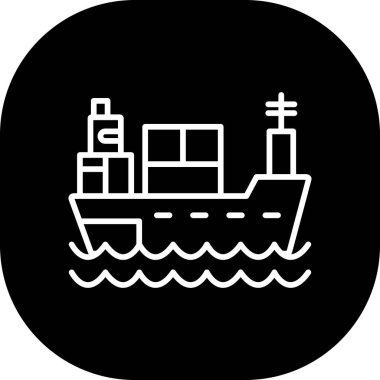 Geminin vektör simgesi, lojistik konsept