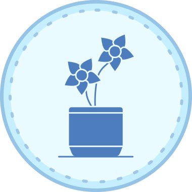 Çiçeğin vektör illüstrasyonu