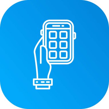 Cep telefonu simgesinin vektör illüstrasyonu