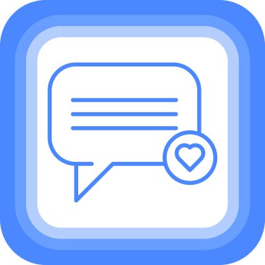 Sohbet mesajı vektör illüstrasyonu