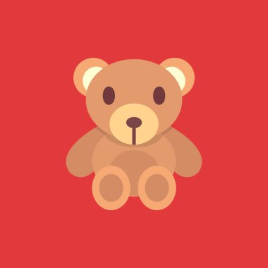 Ayı oyuncak vektör simgesi