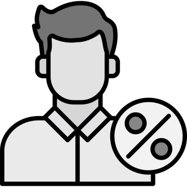 iş adamı simgesi vektör illüstrasyonu