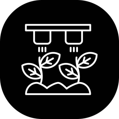 Bir ağaç simgesinin vektör illüstrasyonu