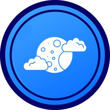 Bulut. Web simgesi basit illüstrasyon