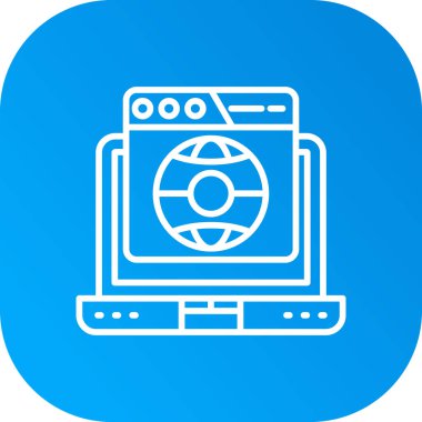 seo modern simgesinin vektör illüstrasyonu