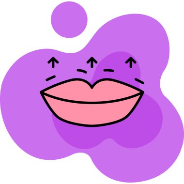 Mutlu emoji simgesi, vektör illüstrasyonu