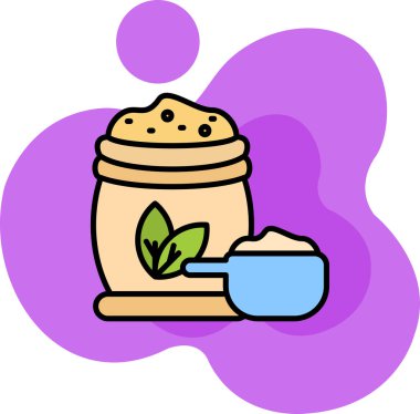 Kahve fincanı simgesi, basit tasarım vektörü illüstrasyonu