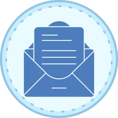 E-posta. Web simgesi basit illüstrasyon