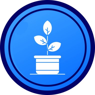 çiçek saksısı vektör illüstrasyonu