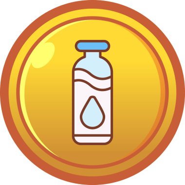 şişe simgesi vektör illüstrasyonu