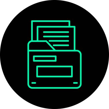 Belge simgesinin vektör illüstrasyonu