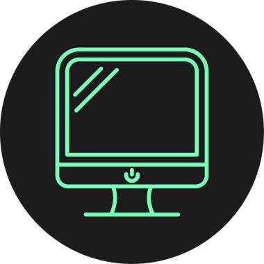 Dizüstü bilgisayar simgesi vektör çizimi