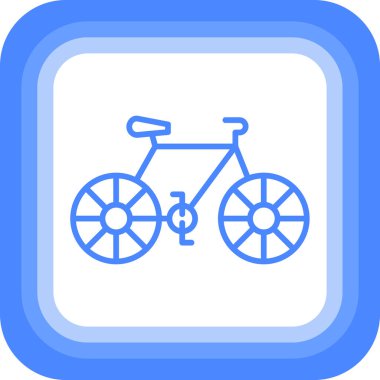 Bisiklet simgesi, vektör illüstrasyonu