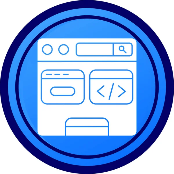 Web simgesi vektör illüstrasyonu