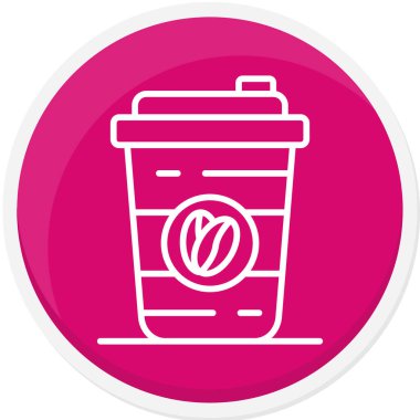 Bir kahve simgesinin vektör çizimi