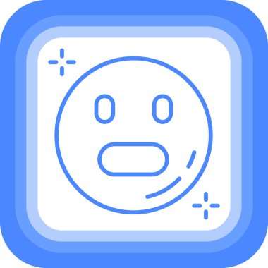 Yüz. Web simgesi basit illüstrasyon