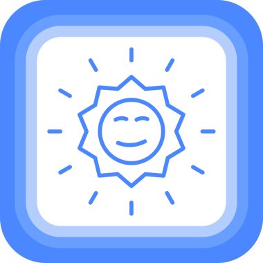 Güneş Simgesi Vektör illüstrasyonu