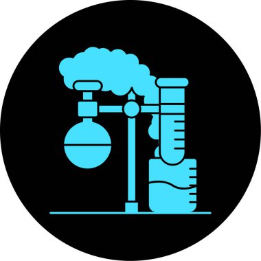 Test tüpü simgesi. vektör illüstrasyonu