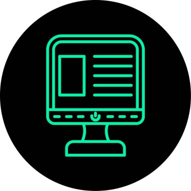 seo modern simgesinin vektör illüstrasyonu