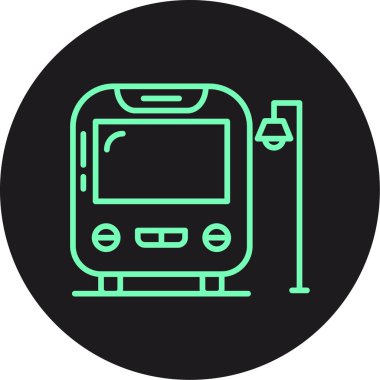 vektör tren istasyonu simgesi