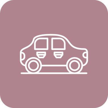 araba simgesi vektör illüstrasyonu