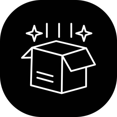 Alışveriş ve dağıtım simgesi için vektör kutuları