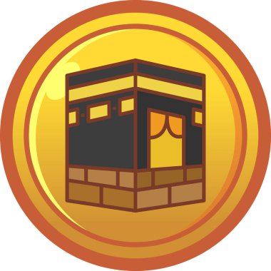 Altın bir fenerin vektör çizimi