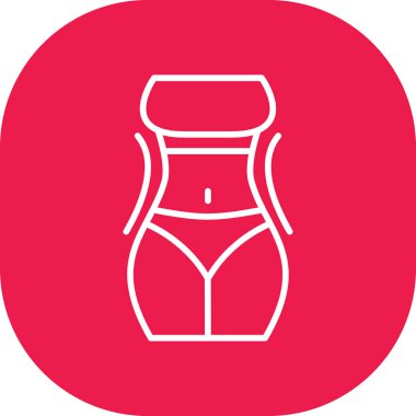 güzel mayo çizgisi vektör simgesi