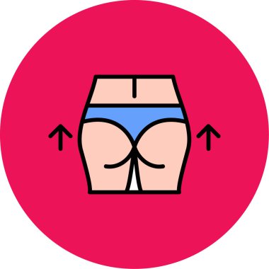 Bir kadın vücudunun vektör illüstrasyonu