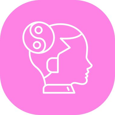 Bir insan kafasının vektör illüstrasyonu