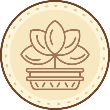 Bir çiçeğin vektör illüstrasyonu