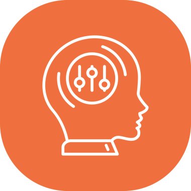 beyin vektör simgesi modern simge tasarımı, vektör illüstrasyonu