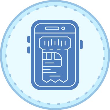 Cep telefonu. Web simgesi basit illüstrasyon