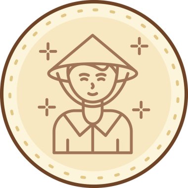 Çin ikonu, vektör illüstrasyonu