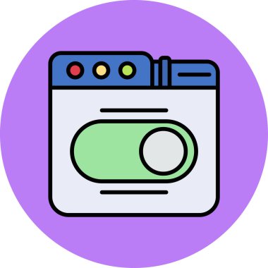 Kamera. Web simgesi basit illüstrasyon