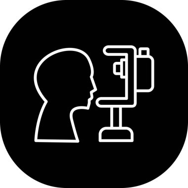 İnsan ve modern simgenin vektör illüstrasyonu