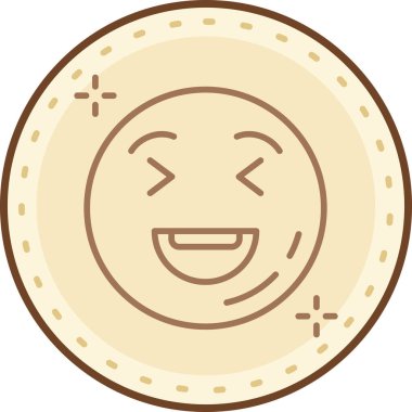 Bir yüzün çizgi film karakterinin vektör çizimi