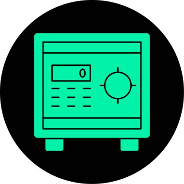 Bir bilgisayar simgesinin vektör illüstrasyonu