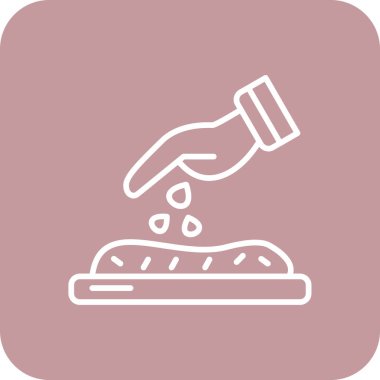 Vektör yiyecek ve sağlık simgesi