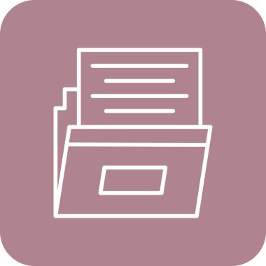 belge simgesi vektör illüstrasyonu