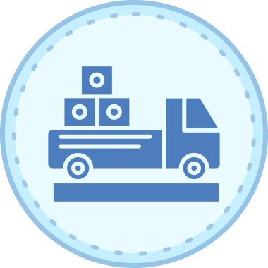 Araba simgesinin vektör illüstrasyonu