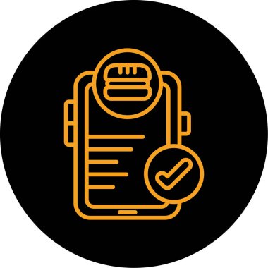 Bir pano simgesinin vektör illüstrasyonu