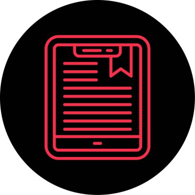 Bir belge simgesinin vektör illüstrasyonu