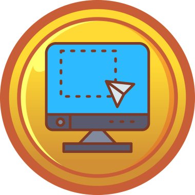 Modern simgenin vektör illüstrasyonu