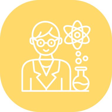 Mataralı bilim adamı. vektör illüstrasyonu