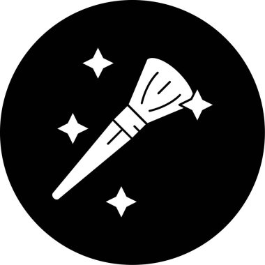 Sihirli değnek simgesinin vektör çizimi