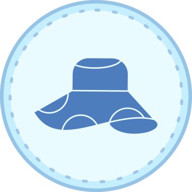 hat web simgesi, basit vektör çizimi beyaz arkaplanda izole edildi