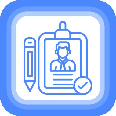 Kontrol listesi. Web simgesi basit illüstrasyon