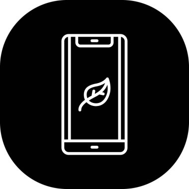 Akıllı telefon simgesinin vektör illüstrasyonu