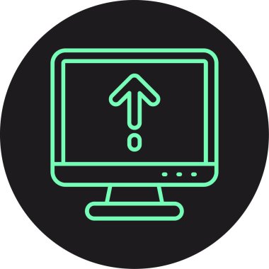 ok vektörü renk simgesi